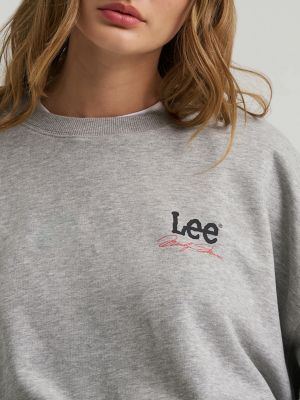 Women's Lee&reg; x Marilyn Monroe Crew Sweatshirt in Mid Grey Mele