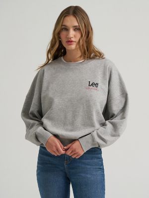 Women's Lee&reg; x Marilyn Monroe Crew Sweatshirt in Mid Grey Mele