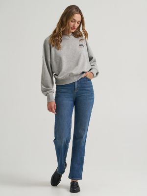 Women's Lee&reg; x Marilyn Monroe Crew Sweatshirt in Mid Grey Mele