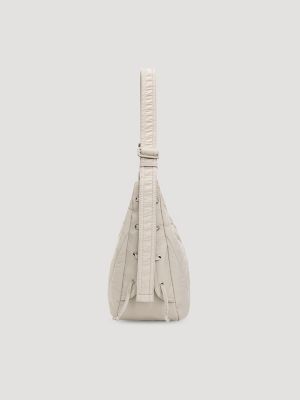 Womens Crescent Shoulder Bag:Tan:One Size alternative view 2