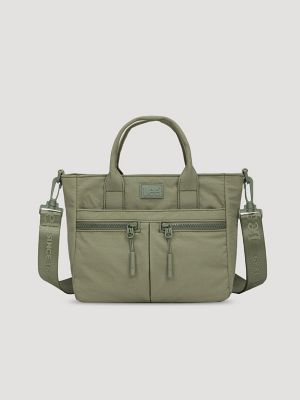 Womens Multi Pocket Small Tote Bag