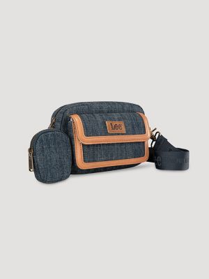 Women's Denim Canvas Belt Bag With Wallet