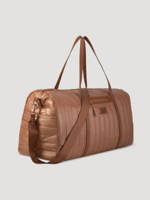 Women's Quilted Puffer Duffle Bag