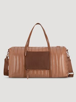 Women's Quilted Puffer Duffle Bag