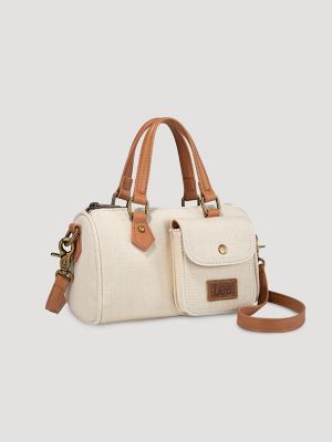 Women's Denim Barrel Bag