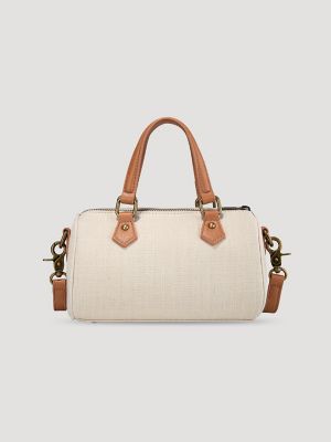Women's Denim Barrel Bag