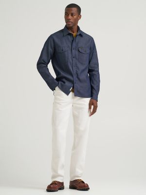 Men's Lee 101 70s Denim Overshirt in Dry alternative view 7