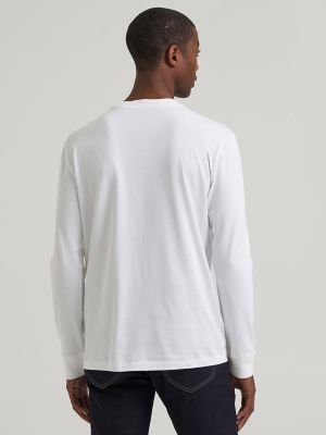 Men's Lee 101&trade; Relaxed Long Sleeve Tee in Bright White