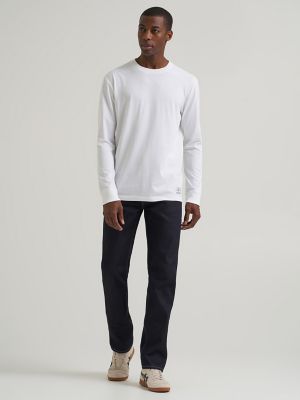 Men's Lee 101&trade; Relaxed Long Sleeve Tee in Bright White