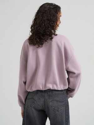 Women's Balloon Sleeve Sweatshirt in Nirvana