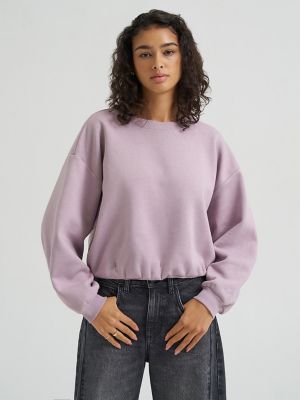 Women's Balloon Sleeve Sweatshirt in Nirvana
