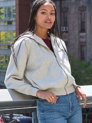 Women's Full Zip Solid Jacket