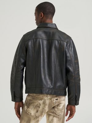 Men's Lee 101&trade; Leather Cowboy Jacket