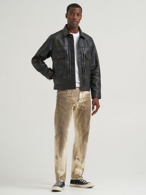 Men's Lee 101&trade; Leather Cowboy Jacket