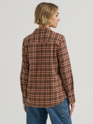 Women's Classic Button Down Shirt in Glazed Ginger