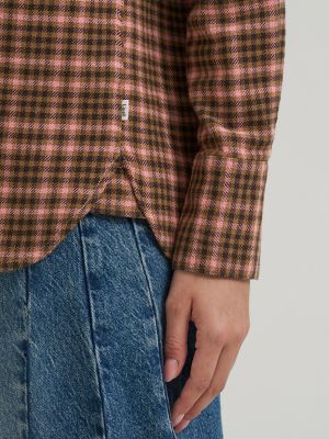Women's Classic Button Down Shirt in Glazed Ginger