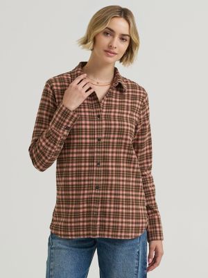 Women's Classic Button Down Shirt in Glazed Ginger