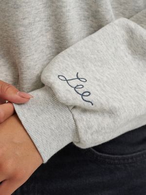 Women's Balloon Sleeve Sweatshirt in Grey Heather