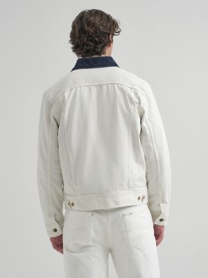Mens Lee x JCrew Storm Rider Denim Jacket:Vintage White:L alternative view 3