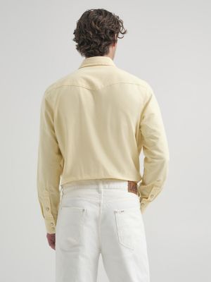 Mens Lee x JCrew Oxford Western Shirt:Daffodil Oxford:M alternative view 2