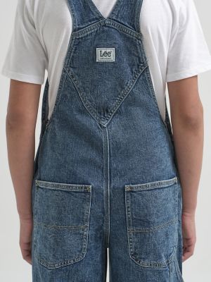 Kids&nbsp;Lee x JCrew Denim Overall:Medium Wash:10 alternative view 6