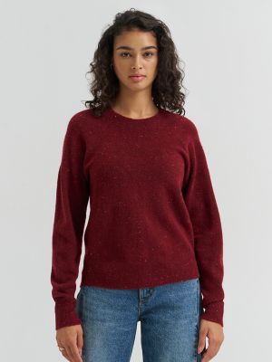 Women's Wool Blend Solid Sweater