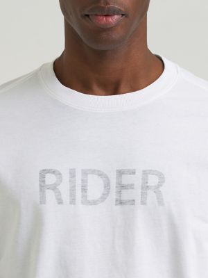 Men's Lee 101&trade; Rider Graphic Tee in Bright White