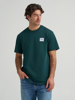 Men's Relaxed Fit Patch Logo Tee in Ponderosa Pine