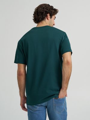 Men's Relaxed Fit Patch Logo Tee in Ponderosa Pine