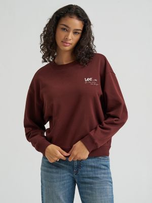 Women's Crewneck Sweatshirt in Velvet Beet