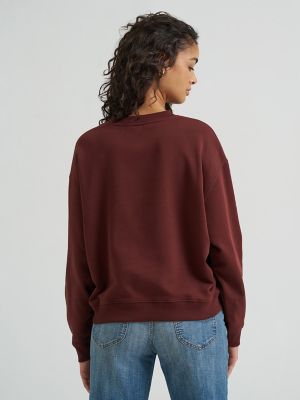 Women's Crewneck Sweatshirt in Velvet Beet