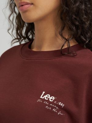 Women's Crewneck Sweatshirt in Velvet Beet