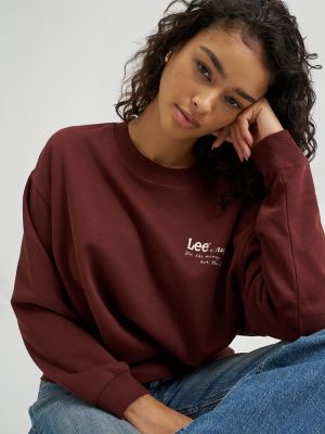 Women's Crewneck Sweatshirt in Velvet Beet