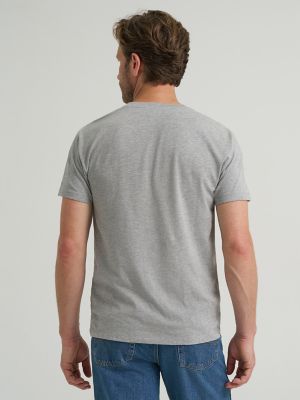 Men's Pocket Tee in Navy Mele - thumbnail 10
