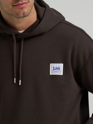 Men's Relaxed Fit Essential Workwear Hoodie in Chocolate Torte