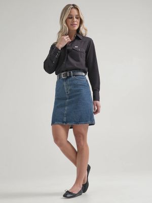 Women's Lee&reg; x J.Crew Jules Garment-Dyed Western Shirt