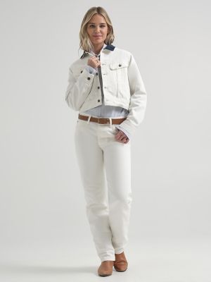 Women's Lee&reg; x J.Crew Vintage Straight Jean in Vintage White alternative view