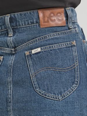 Womens Lee x JCrew Denim Skirt:Medium Wash:27 alternative view 5