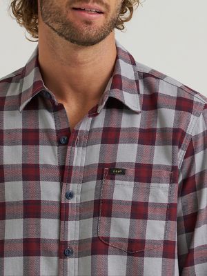 Men's Legendary All Purpose Shirt in Gray Port Plaid