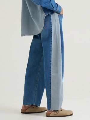 Women's Heritage Adjustable Low Slung Barrel Jean in River Fade