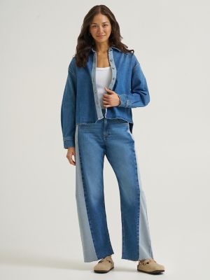 Women's Heritage Adjustable Low Slung Barrel Jean in River Fade