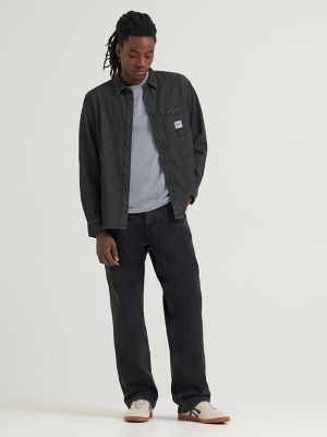 Men's One Pocket Denim Chore Shirt
