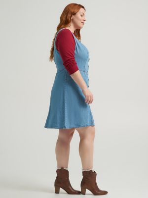 Women's Heritage Seamed Button Front Dress (Plus)