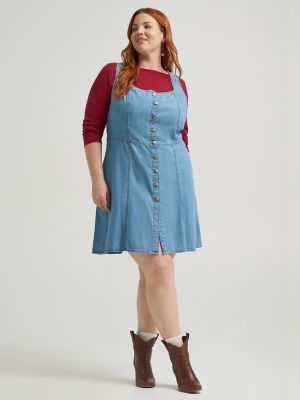 Women's Heritage Seamed Button Front Dress (Plus)