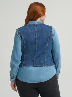 Women's Heritage Tailored Denim Vest (Plus)