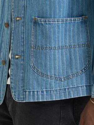 Men's Striped Chore Jacket