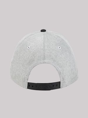 Men's Contrast Bill Logo Patch Hat:Grey:One Size alternative view 3