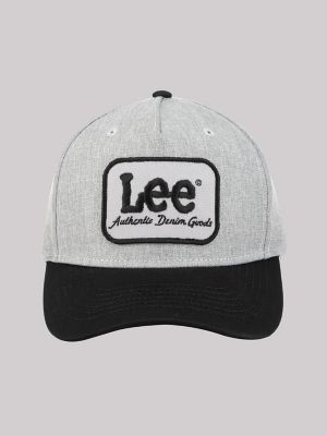 Men's Contrast Bill Logo Patch Hat:Grey:One Size main view