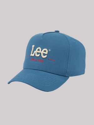 Men's Canvas Embroidered Logo Hat in Navy