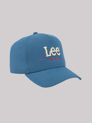 Men's Canvas Embroidered Logo Hat in Navy